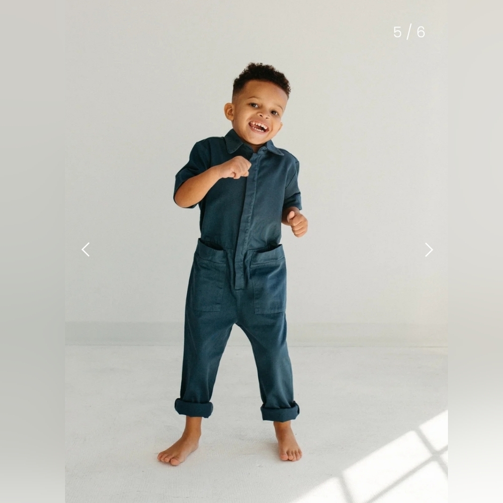 Chasing Darlings Wilder Utility Jumpsuit - Size 3T
